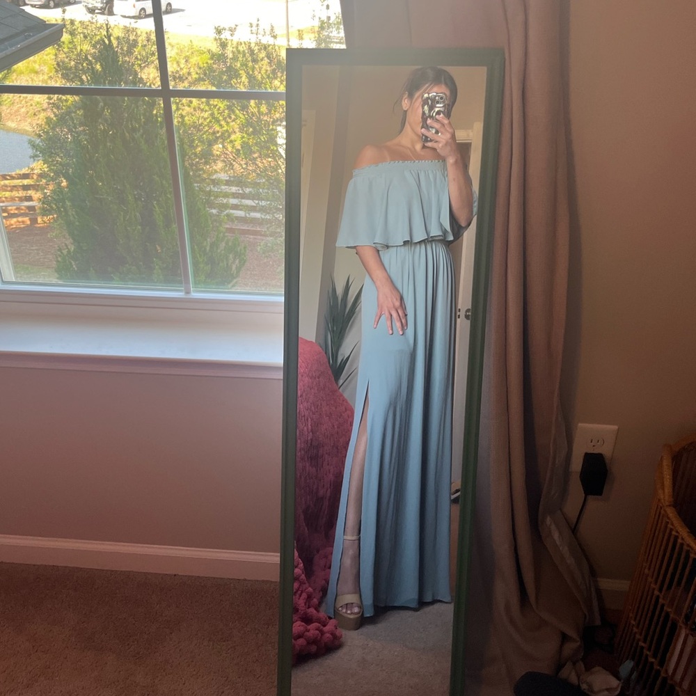 Slate blue/gray show me your mumu dress